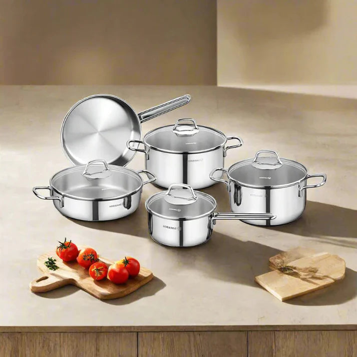 KORKMAZ PERLA 9 PCS COOKWARE SET