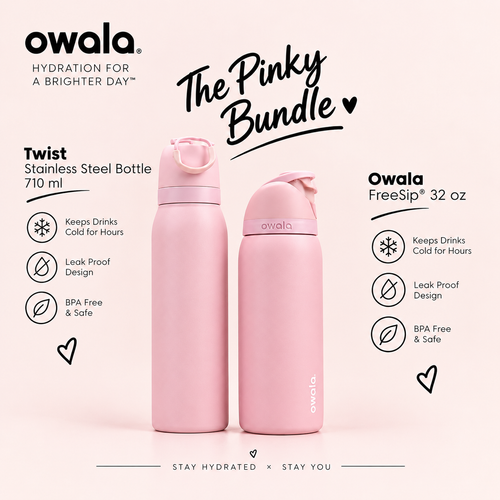 Owala FreeSip® | 32 Oz | ROSE QUARTZ