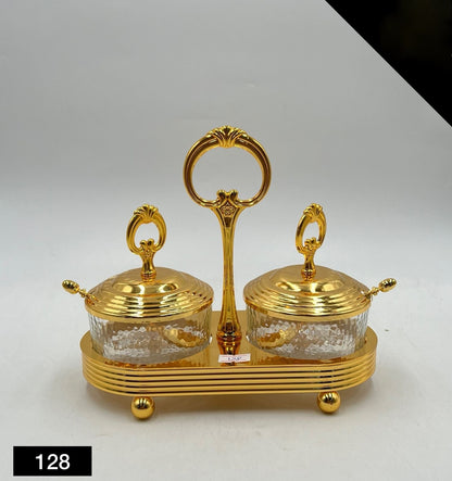 Luxury Golden Suger Pot set