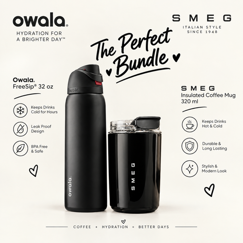 Owala FreeSip® | All Black With Smeg Coffee Mugs
