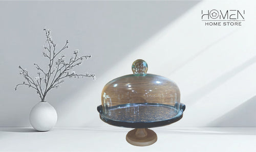 CAKE DISH WOOD
