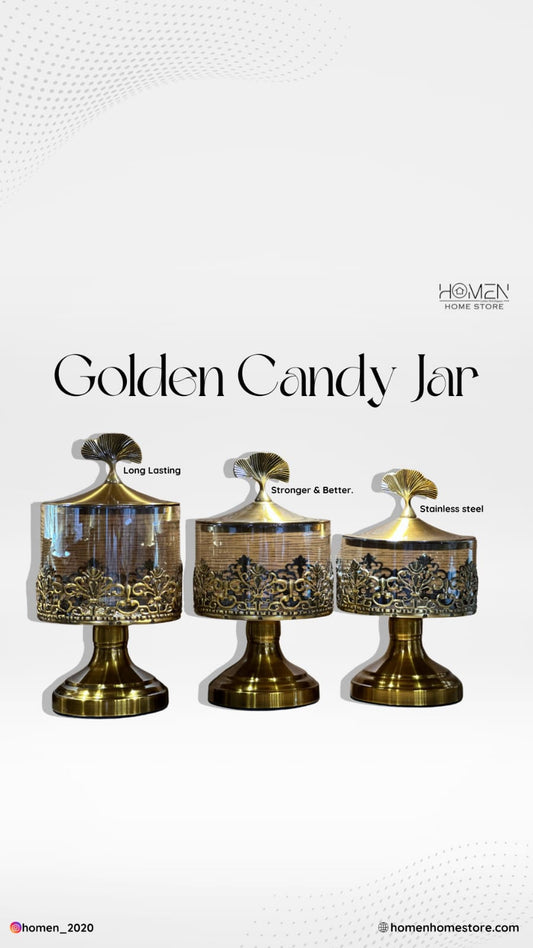 Golden Candy Jar