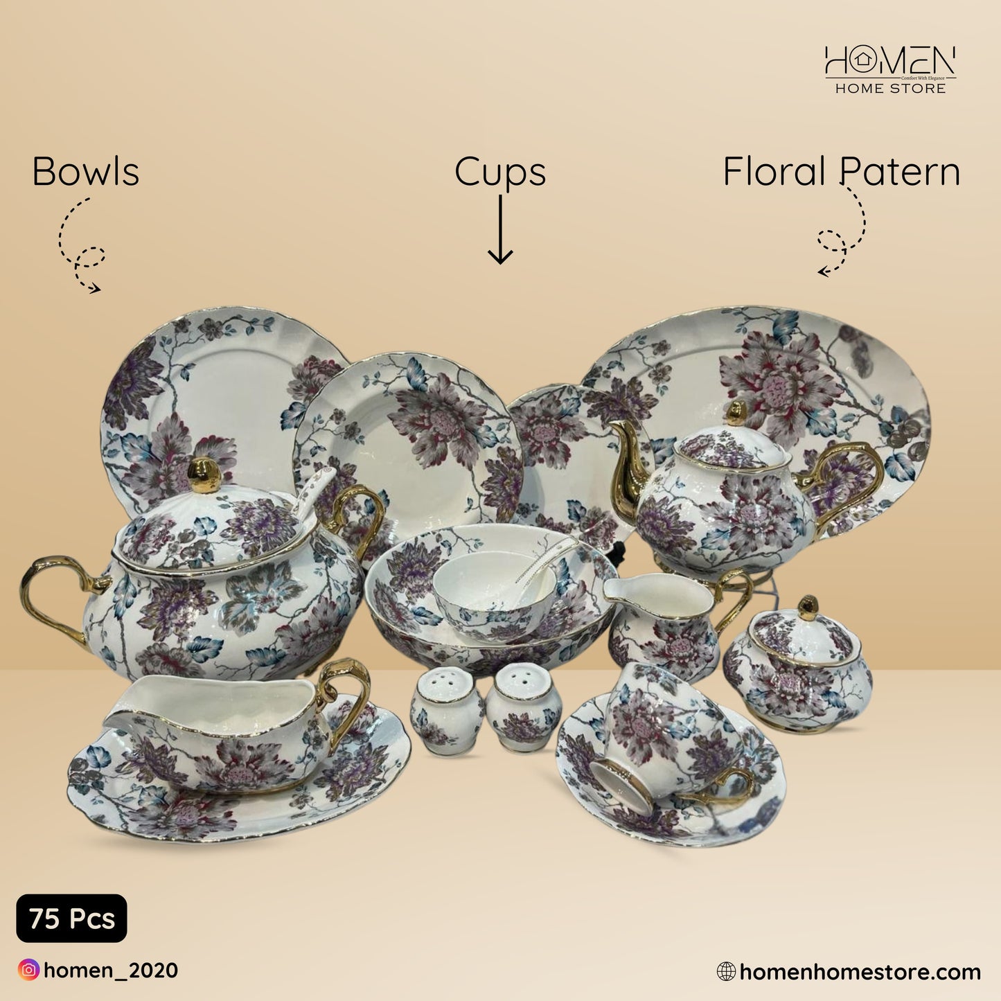 Royal Albert 75 Pcs Dinner Set