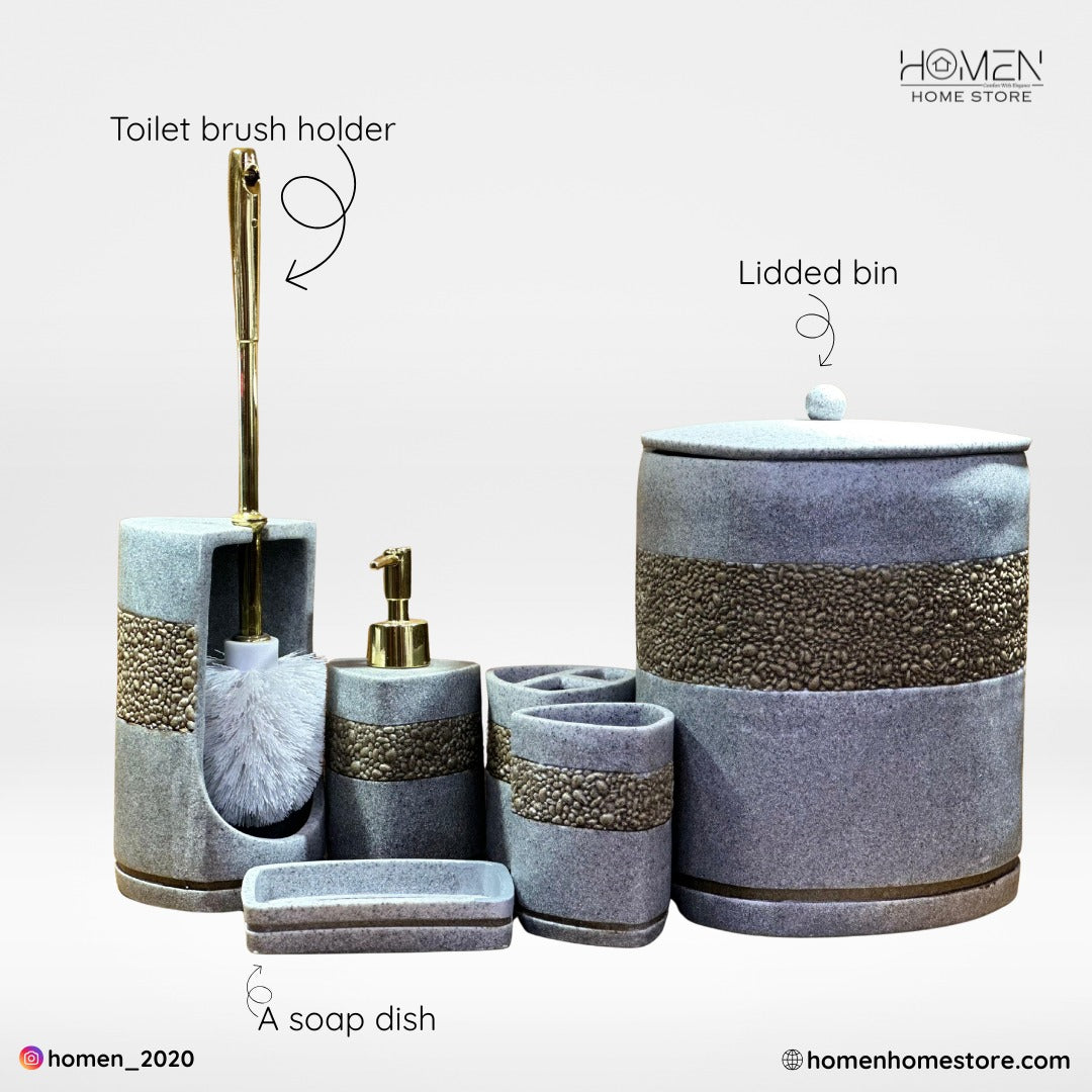 Luxury 6pcs Bathroom Set