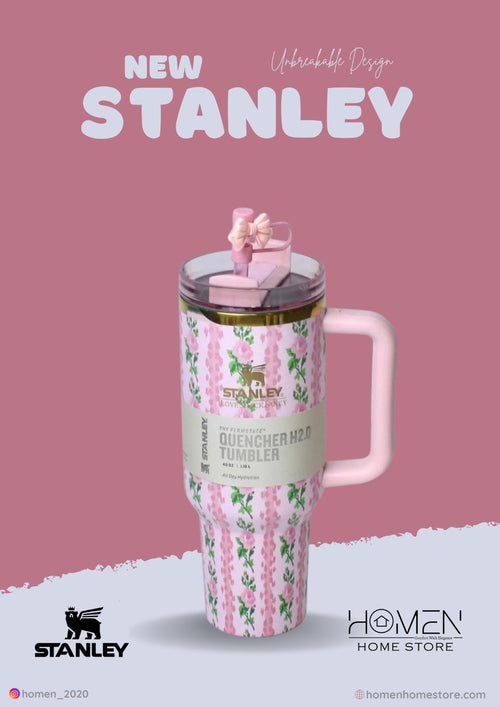 FLORAL BABY PINK - The Stanley X LoveShackFancy Holiday Quencher | 40 OZ