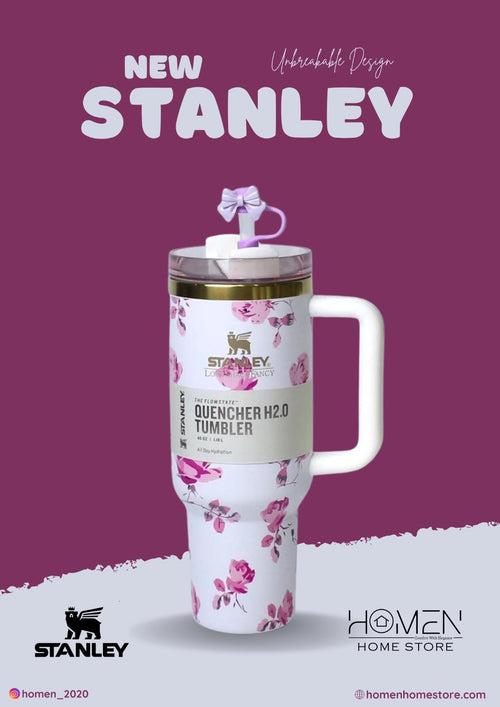 WHTE FLORA - The Stanley X LoveShackFancy Holiday Quencher | 40 OZ