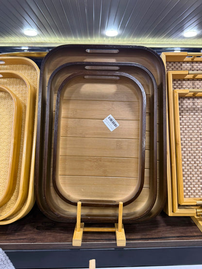 Bamboo Trays Set