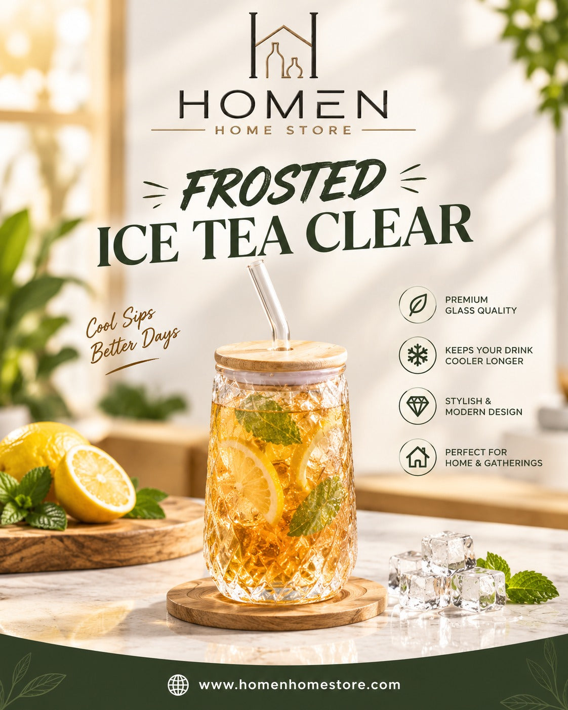 FROSTED ICE TEA CLEAR