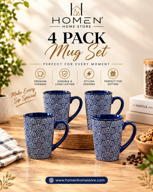 4 Pack Mug Set