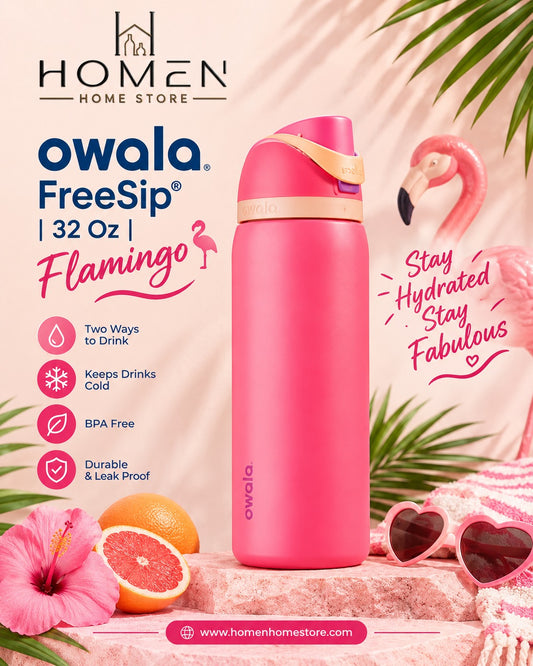 Owala FreeSip® | 32 Oz | Flamingo
