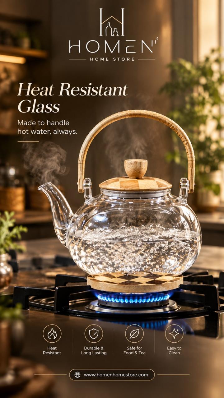 Homen’ Home Elegant Glass Tea Pot