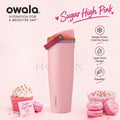 Owala FreeSip Sway 30oz Stainless Steel Water Bottle – Sugar High Pink Insulated Tumbler