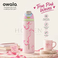 Owala Free Sip | 32 Oz | Tied and True Pink Waves