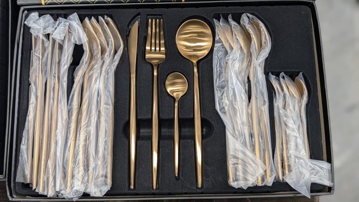 Protugese high quality cutlery set copper