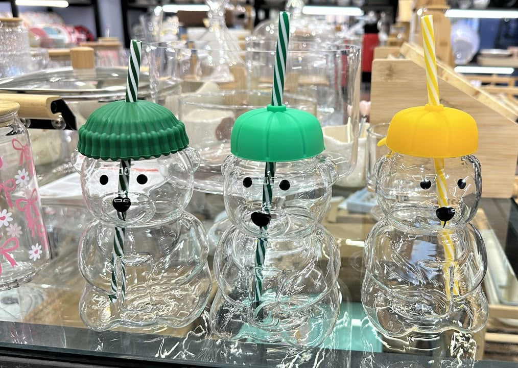 Bear Shaped Glass Tumbler