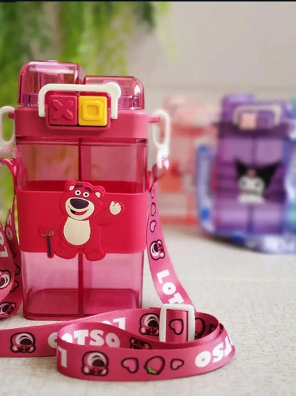 Kids Double Sipper Water Bottle – Leakproof