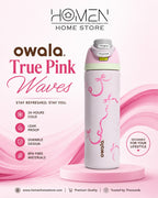 Owala Free Sip | 32 Oz | Tied and True Pink Waves