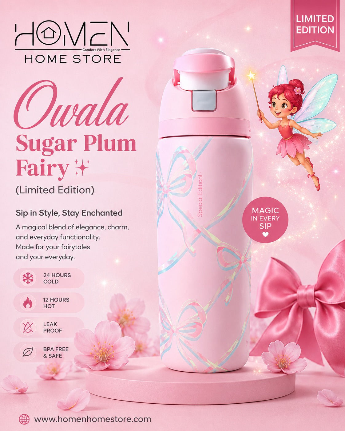Owala FreeSip® | Sugar Plum Fairy (Limited Edition)