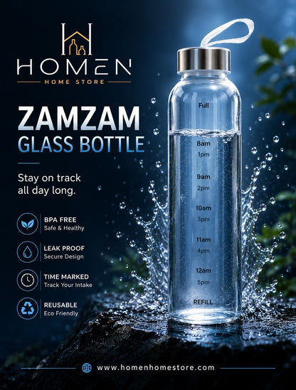 ZamZam Glass Bottle 450ml