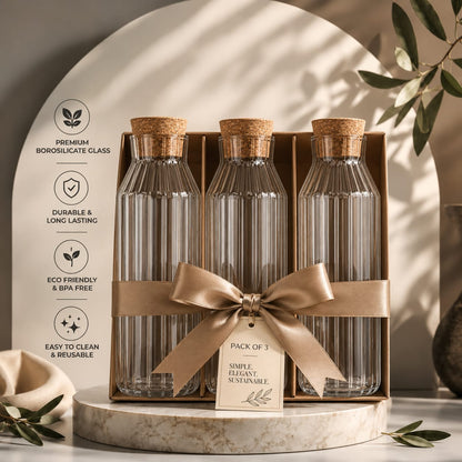 Glass Cork Bottle - 1000ml
