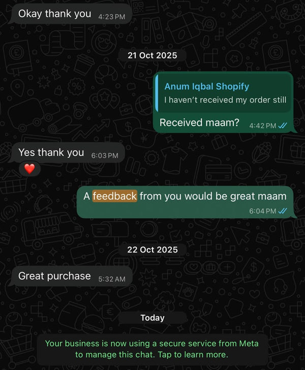 WhatsApp customer review 3