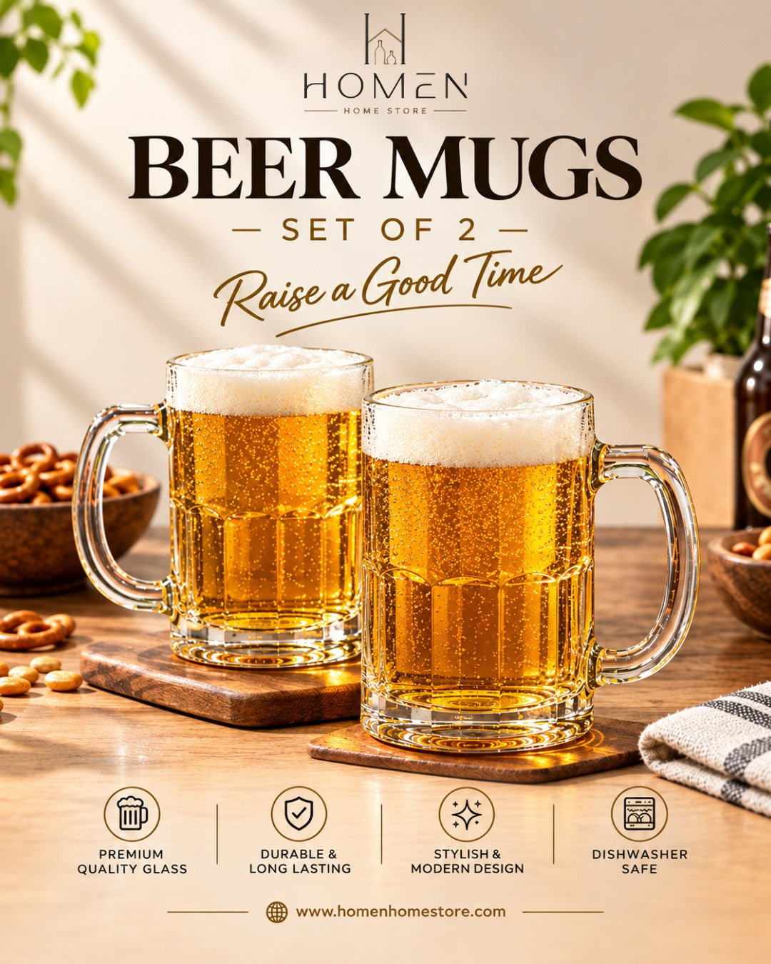 Beer Mugs - Set of 2