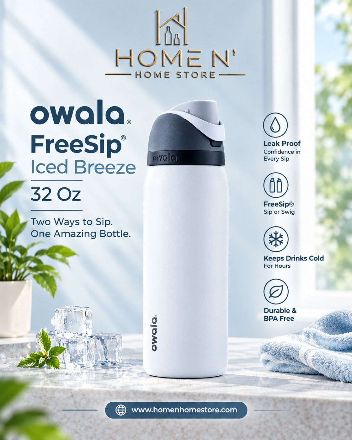 Owala Free Sip | Iced Breeze