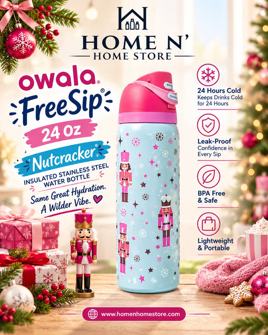 Owala FreeSip | 24 Oz | Nutcracker