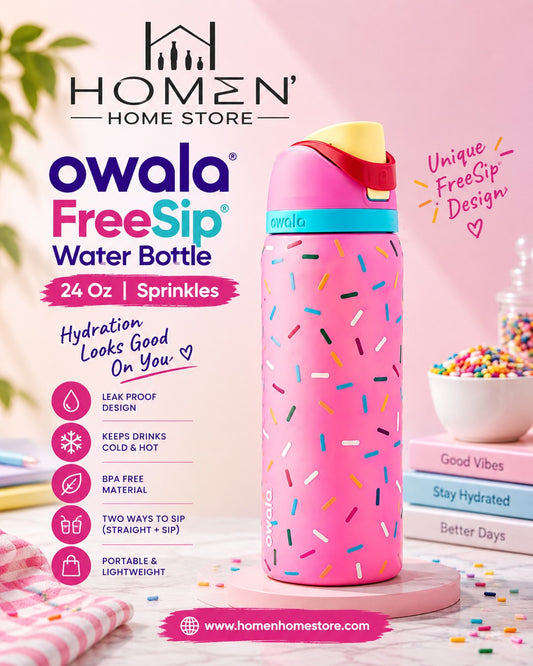 Owala FreeSip | 24 Oz | Sprinkles