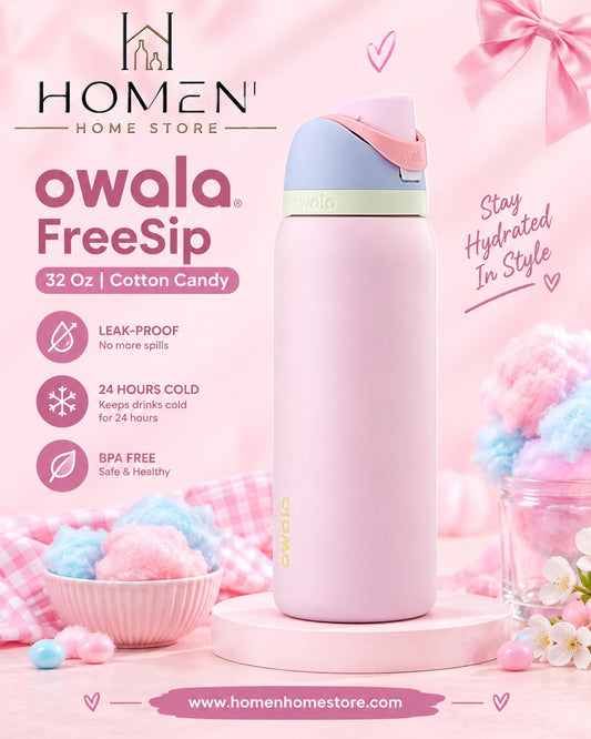 Owala FreeSip | 32 Oz | Cotton Candy