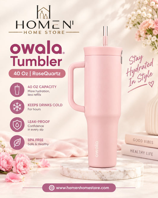 Owala Tumbler | 40 Oz | RoseQuartz