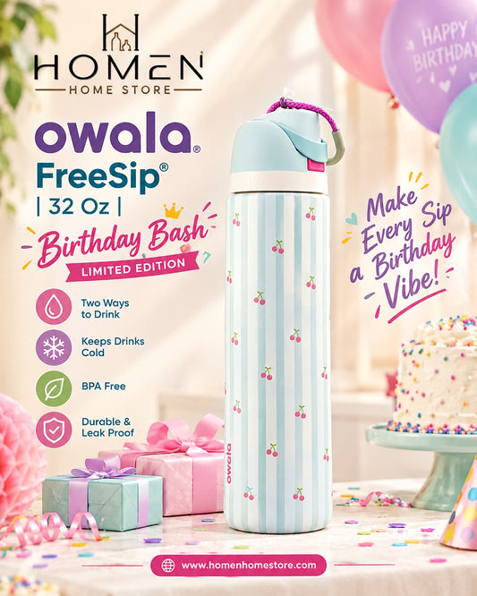 Owala FreeSip® | 32 Oz | Birthday Bash limited edition