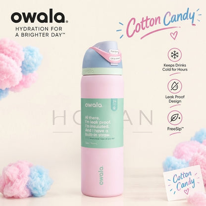 Owala FreeSip | 32 Oz | Cotton Candy