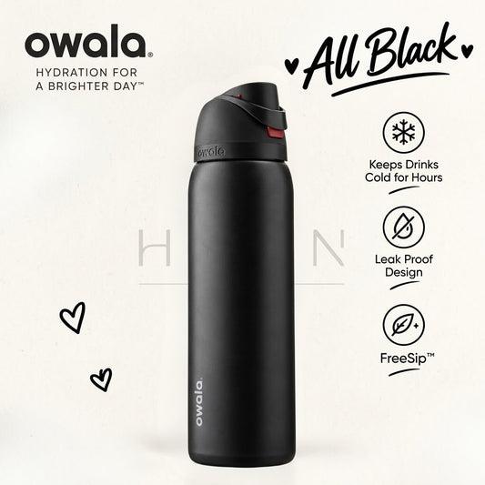 Owala FreeSip® | 32 Oz | All Black ( Limited Edition )