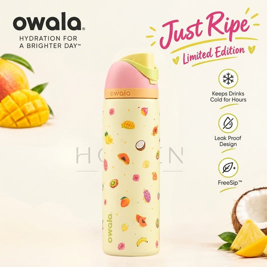 Owala FreeSip 32oz Insulated Stainless Steel Water Bottle – Just Ripe Limited Edition
