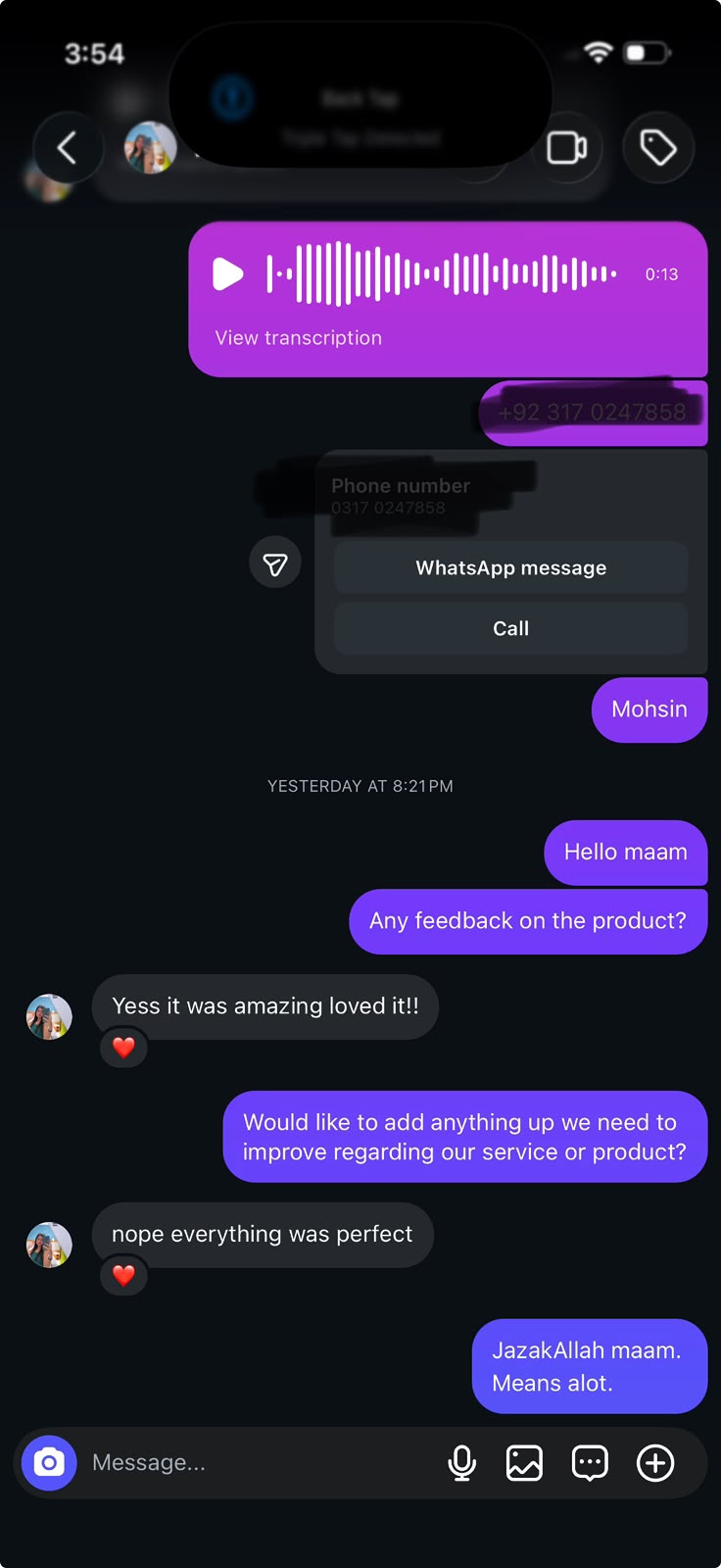 Real chats, real orders.