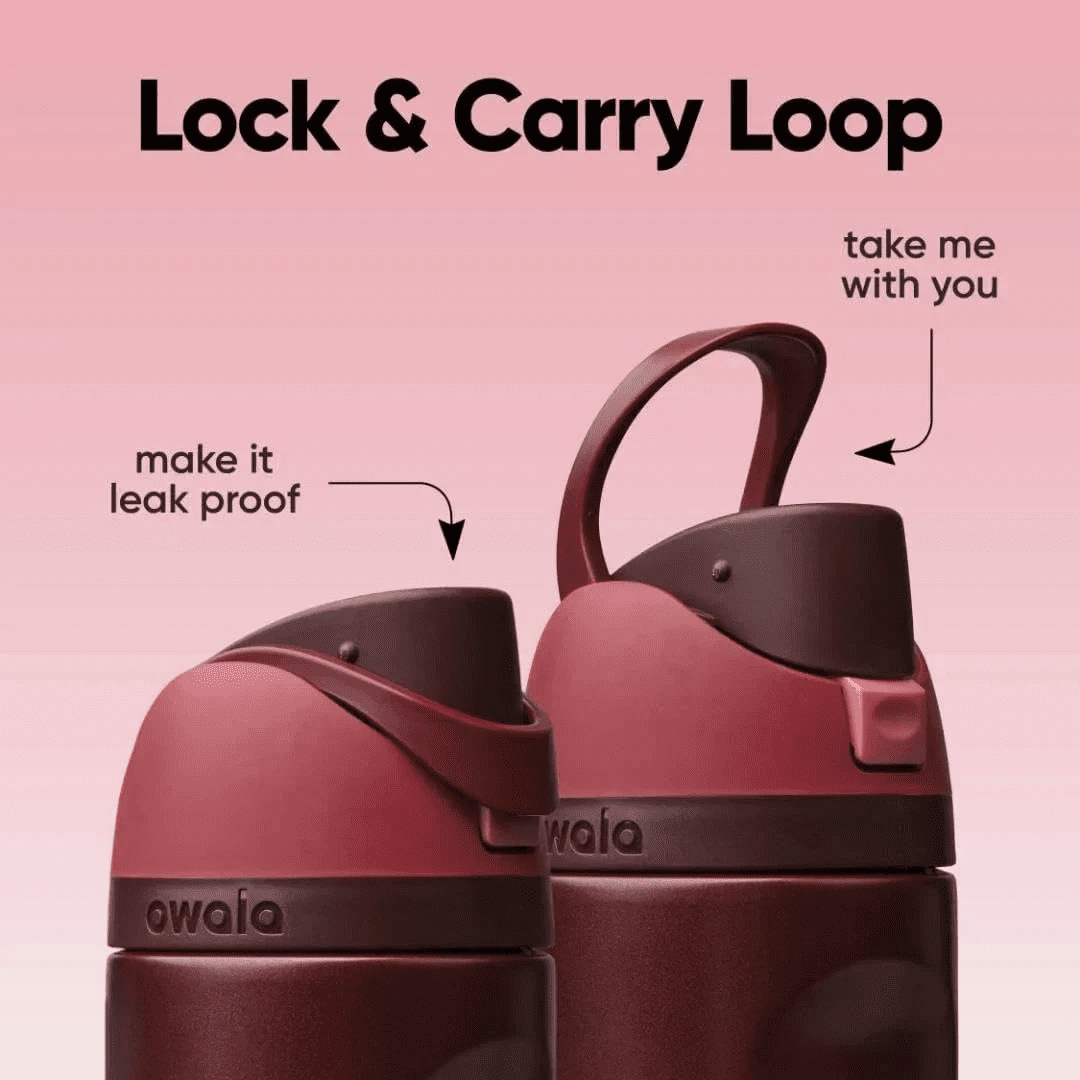 Owala FreeSip® Sway | 30 Oz | Black Cherry