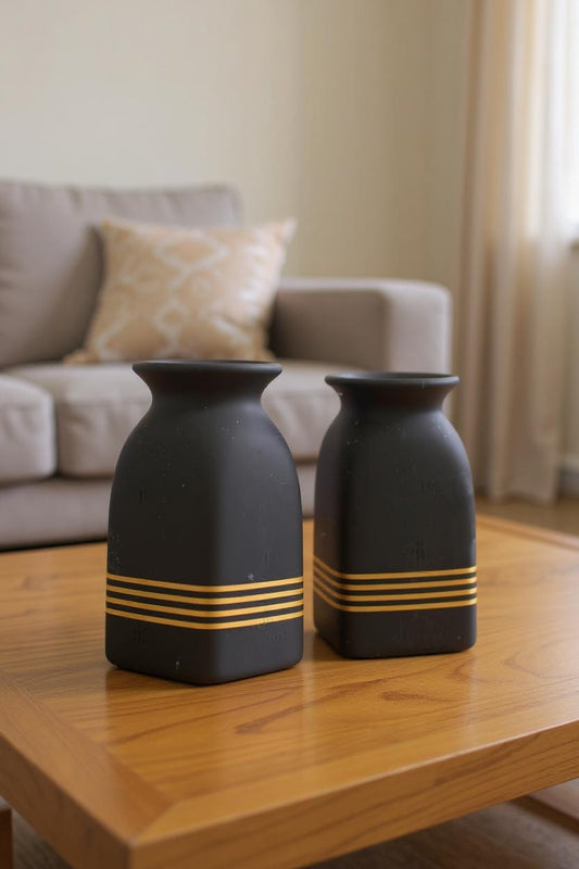 Eclipse Stripe Vases