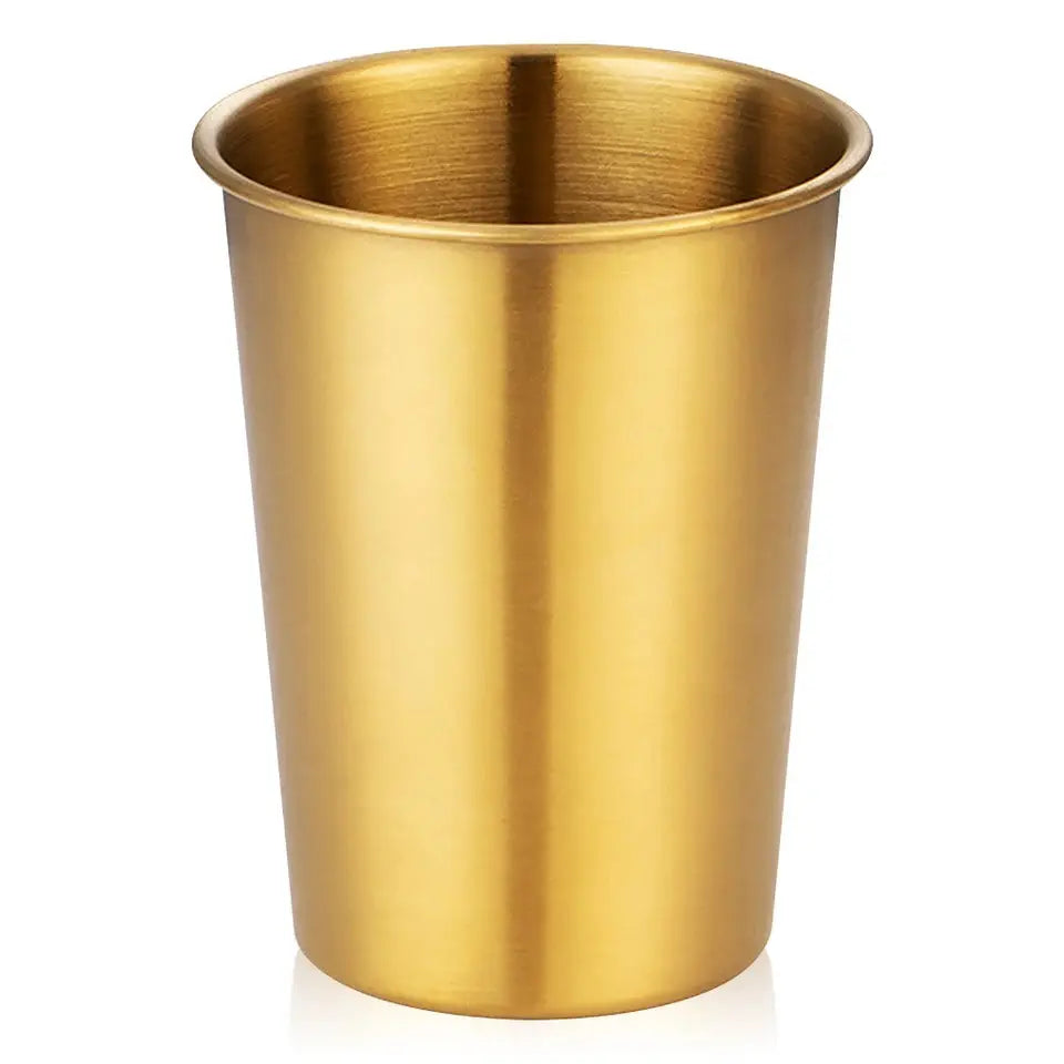 Golden Stainless Steel Glass