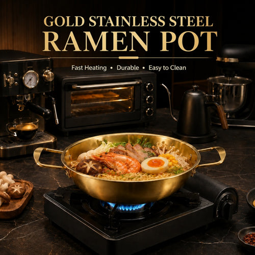 Korean Gold Ramen Pot with Handles