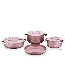 A2620 Linea Plus 7 pcs Cookware Set Rosegold
