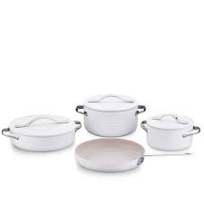 A2620-1 Linea Plus 7 pcs Cookware Set-Vanilla