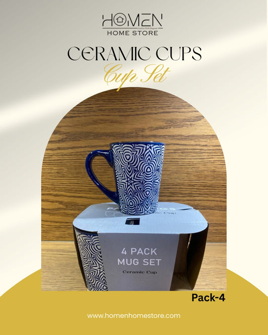 4 Pack Mug Set