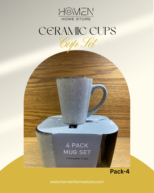 4 Pack Mug Set