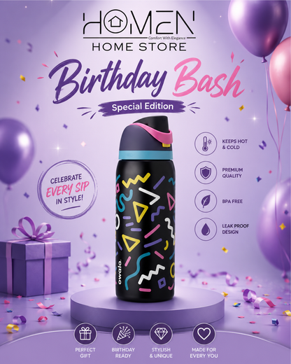 Owala Free Sip | 32 Oz | Birthday Bash Mixed Tape Magic