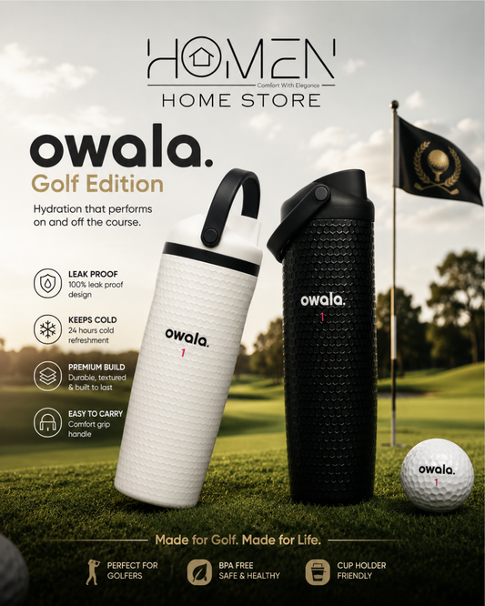 Owala FreeSip Tumbler & Sway | 30 Oz | Golf Edition (White)