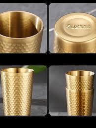 Golden Hammered Glass