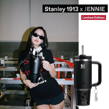 Stanley 1913 x Jennie Quencher H2.0 Flowstate™ Tumbler | 40 Oz | Petal to the Metal
