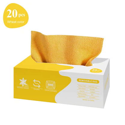 Microfiber Removable Cleaning Rags - 20 Pack