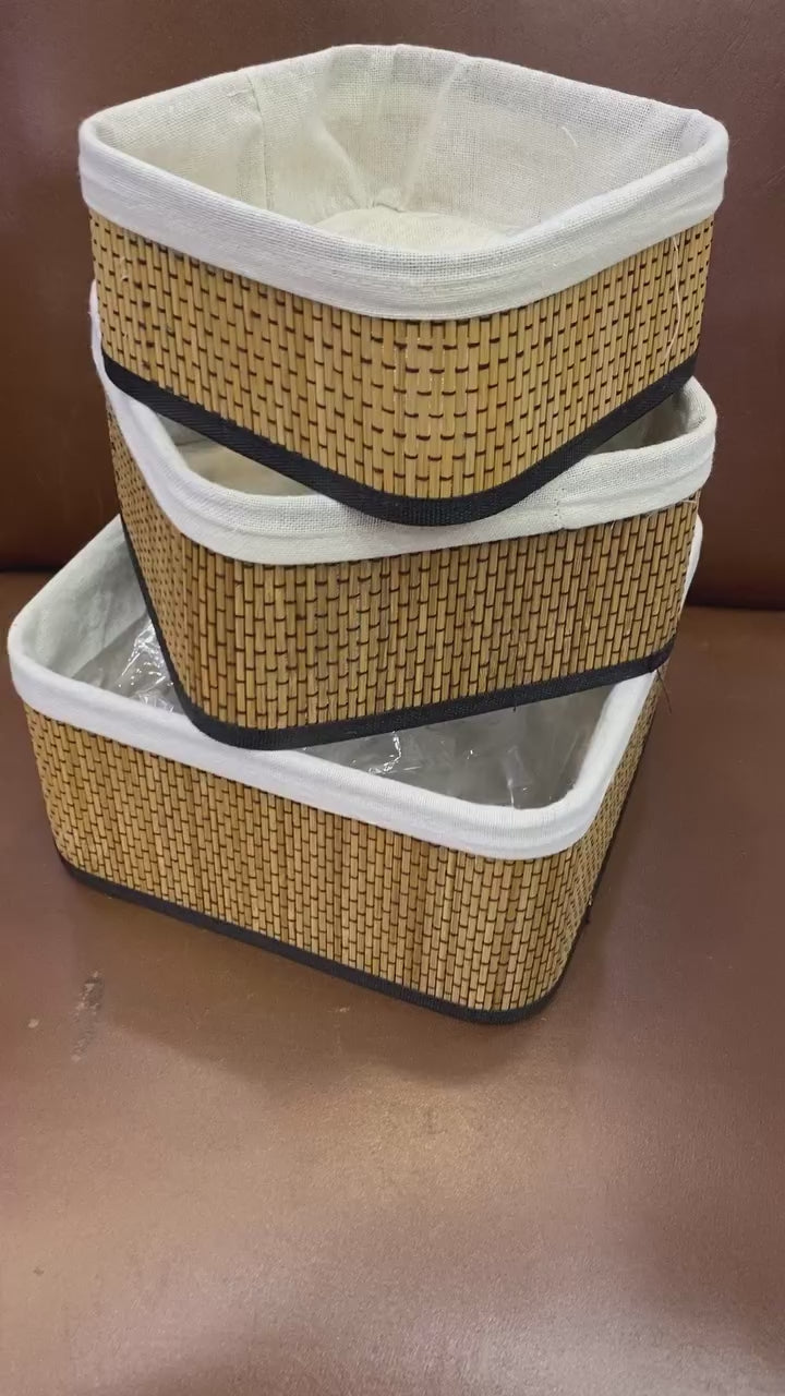 Multipurpose Bamboo Basket Sets